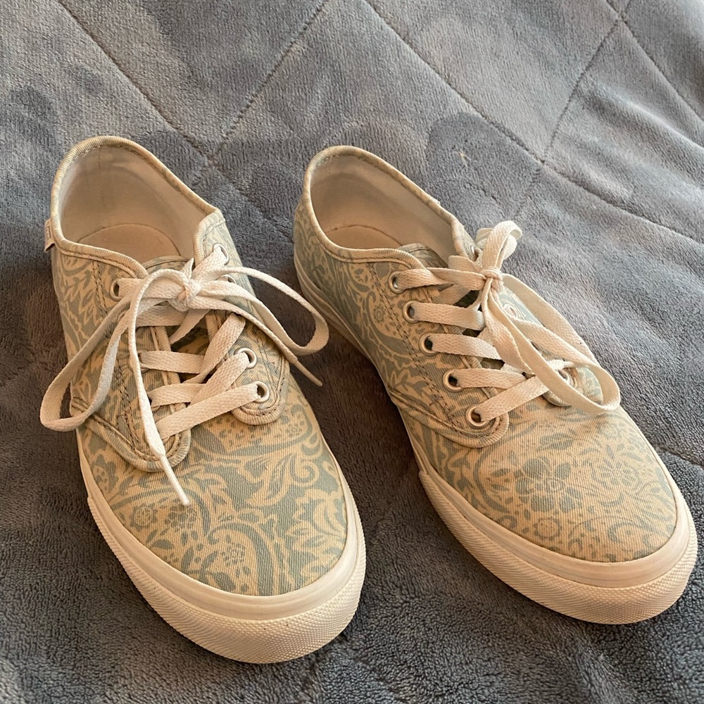 Vans Light Blue Paisley Sneakers